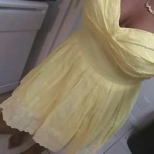 Yellow Beautiful Flowy Dress